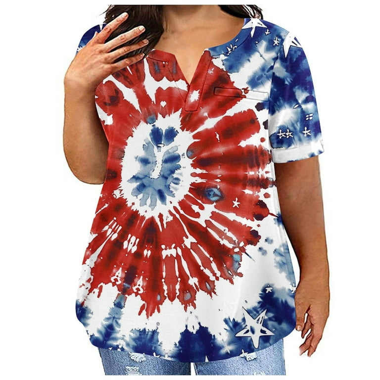 "Party In The USA" Women's 4th Of July T-Shirt - Patriotic Graphic Tee (Light Grey, XXL)