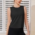 thumbnail image 1 of Fartey Workout Tank Tops for Women Slim Fit Yoga Athletic Tanks Summer Sleeveless Crew Neck Shirts Moisture Wicking Gym Running Top Black M, 1 of 7