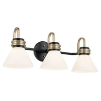 Farum 3-Light Bathroom Vanity Light in Black