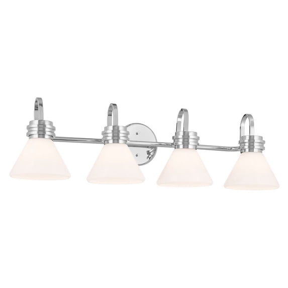 Farum 4-Light Bathroom Vanity Light in Chrome