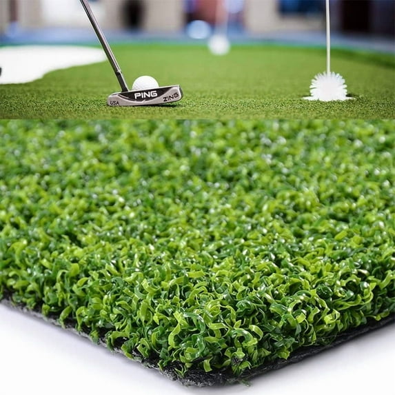 Fas Home Golf Putting Green Turf 12FTX20FT, 0.47" Multi-use Artificial Grass Rug Indoor/Outdoor Carpet, Golf Hitting Practice Mat at Home,Fake Grass Landscape for Décor