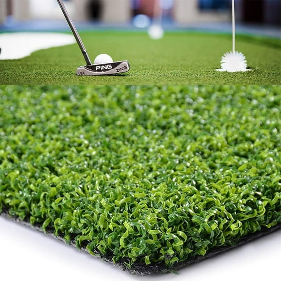 Fas Home Golf Putting Green Turf 6FTX10FT, 0.47" Multi-use Artificial Grass Rug Indoor/Outdoor Carpet, Golf Hitting Practice Mat at Home,Fake Grass Landscape for Décor