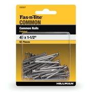 Fas-n-tite Common Nails, 4D x 1-1/2, Steel, Polished, Gray, Interior Nails, 50 pack