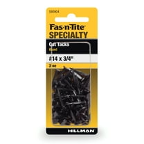 Fas-N-Tite Cut Tacks, Blued Black Finish, Flat Head, #14 x 3/4"