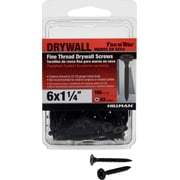 Fas-n-Tite Fine Thread Drywall Screws, #6 x 1-1/4" Interior Screws, Phillips, 100 pack