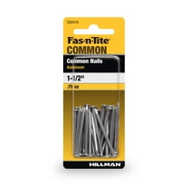 Fas-n-Tite Aluminum Common Nails, Silver, 1.5" Nails