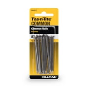 Fas-n-Tite Common Nails, Polished Finish, Steel, 8D x 2.5", 12 Pieces