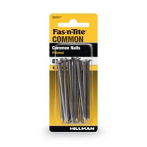 Fas-n-Tite Common Nails, Polished Finish, Steel, 8D x 2.5", 12 Pieces