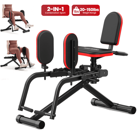 FasBrand Hip Abductor Adductor Machine, 6-Level Adjustable, Plush Padding, Compact, for Home Gym, Women and Men