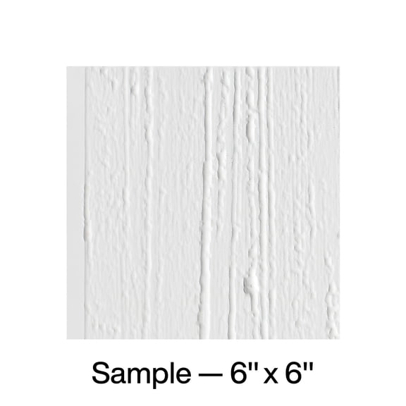 FASDE Rain Decorative Vinyl Backsplash Panel in Matte White (6X6 Inch Sample)