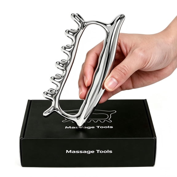 M-ROMLOO Fascia Massage Tool, Deep Tissue Muscle Scraper for Myofascial Release, Stainless Steel Pressure Point Blaster for Pain Relief & Lymphatic Drainage