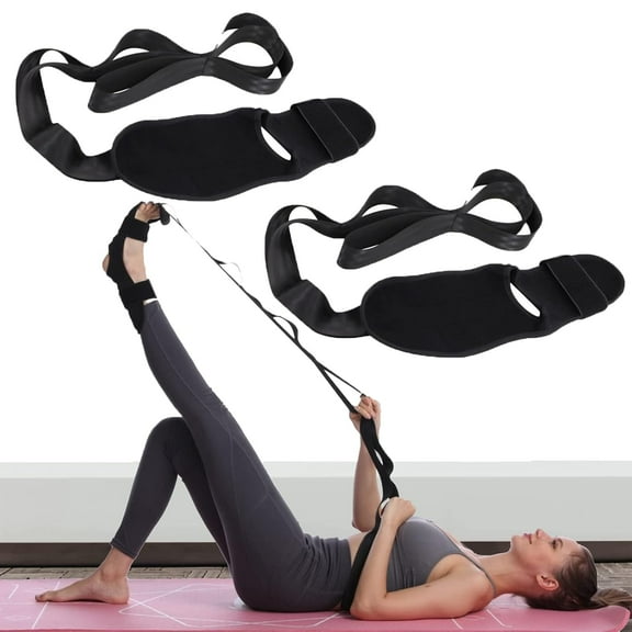 Fascia Stretcher (2-Pack) , Plantar Fasciitis Relief, Calf & Foot Stretcher for Heel Pain, Achilles Tendonitis, Tight Hamstrings, Neuropathy, Shin Splints , Stretching Strap for Flexibility