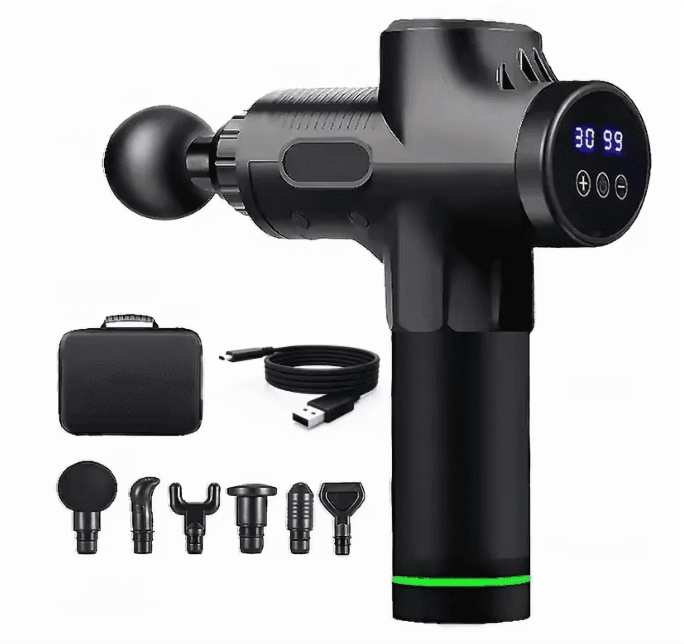 Fascial Massage Gun Electric Percussion Pistol Massager Body Neck Back Deep Tissue Muscle Relaxation Massage Gun Fitness