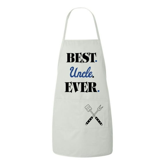Fasciino - Best (Dad, Mom, Aunt, Uncle, Grandma, Grandpa) Ever Apron with two pockets for Kitchen BBQ Cooking Baking Crafting