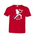thumbnail image 1 of Fasciino Boys the Rock the World Toddler Kids T-Shirt, 1 of 2