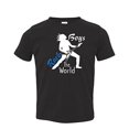 thumbnail image 1 of Fasciino Boys the Rock the World Toddler Kids T-Shirt, 1 of 2