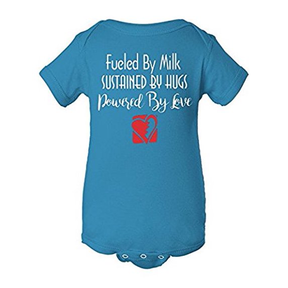 Fasciino - Cute Baby Onesie Bodysuit Fueled by Milk Powered by Love (Sizes: NB-24M)