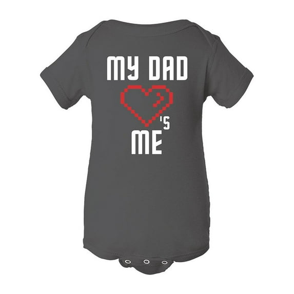 Fasciino Cute Baby Onesie Bodysuit "My Dad Hearts Me" (Sizes: NB-24M)