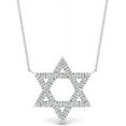 thumbnail image 1 of Fascinating Diamonds Delicate David Star Lab Diamond Pendant, Necklace Pendants, 1 of 7