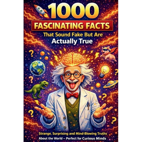 Fascinating Facts for Curious Minds 1000 Fascinating Facts That Sound Fake But Are Actually True Trivia Book Fun Facts: Strange, Surprising & Mind-Blowing T, (Paperback)