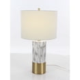thumbnail image 1 of Benzara Fascinating Metal Polystone Table Lamp, 1 of 1