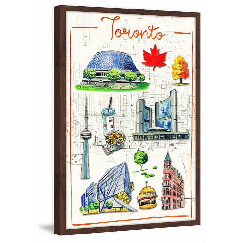 "Fascinating Toronto - Antique" Framed Painting Print