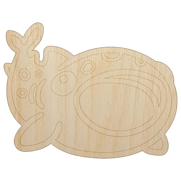 Fascinating Whale Shark with Open Mouth Wood Shape Unfinished Piece Cutout Craft DIY Projects - 4.70 Inch Size - 1/8 Inch Thick