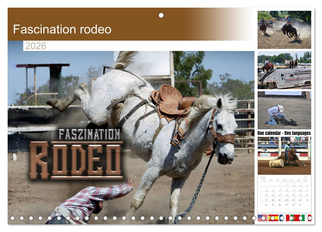 Fascination rodeo (Monthly Wall Calendar 2026 16.5 x 23.4 (open ...