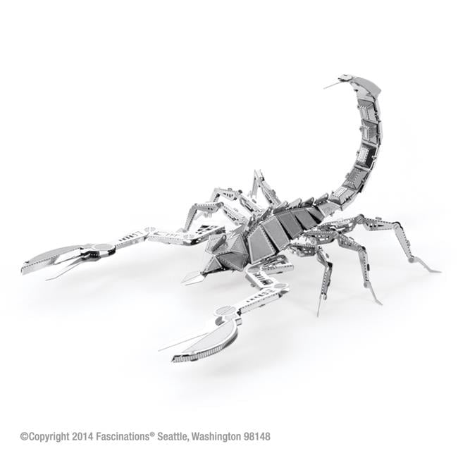 Fascinations 9009033 Metal Earth Metal 3D Scorpion Model Kit, Silver