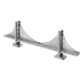 Fascinations Golden Gate Bridge Model Building Kit, 1:200 Scale, 102 Pieces