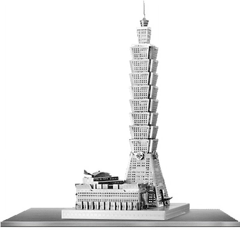 Fascinations ICONX Taipei 101 Building 3D Metal Model Kit