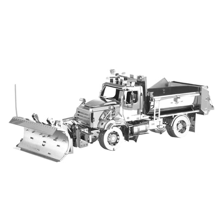 Fascinations Metal Earth Freightliner Snow Plow 3D Metal Model Kit, 3D puzzle, puzzle for adults, 3D puzzle assembly, Christmas Gift, DIY