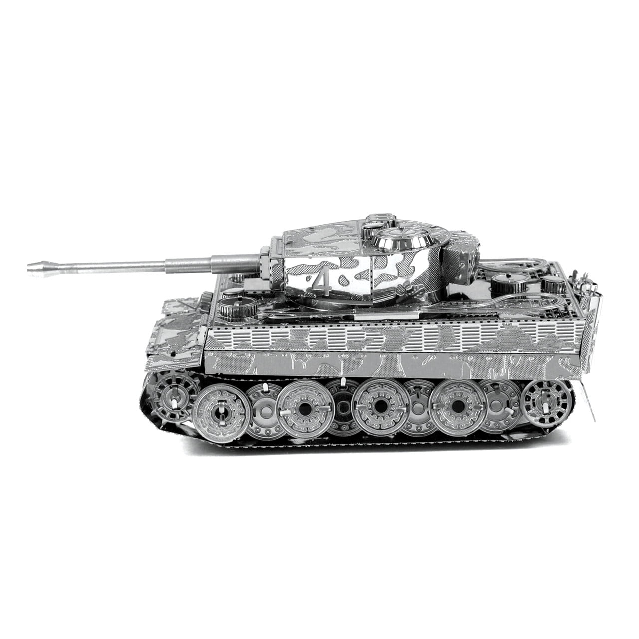 Fascinations Metal Earth Tiger I Tank 3D Model Kit Metal Silver