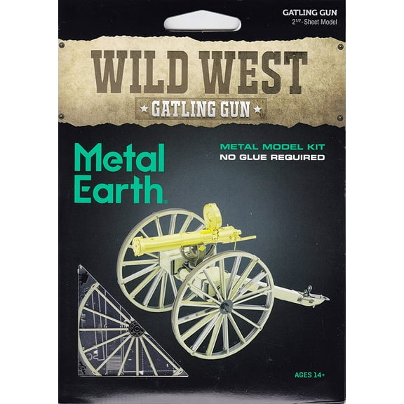 Fascinations Metal Earth Wild West Gatling Gun 3D Metal Model Kit