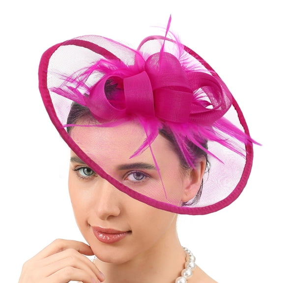 Fascinator Hat Decorative Props For Women Bridal Shower Church Event Gathering