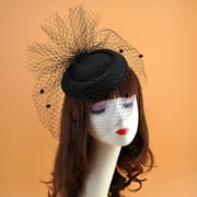 Shop Black Pillbox Hats with Veil for Women and Girls at Walmart display picture 2