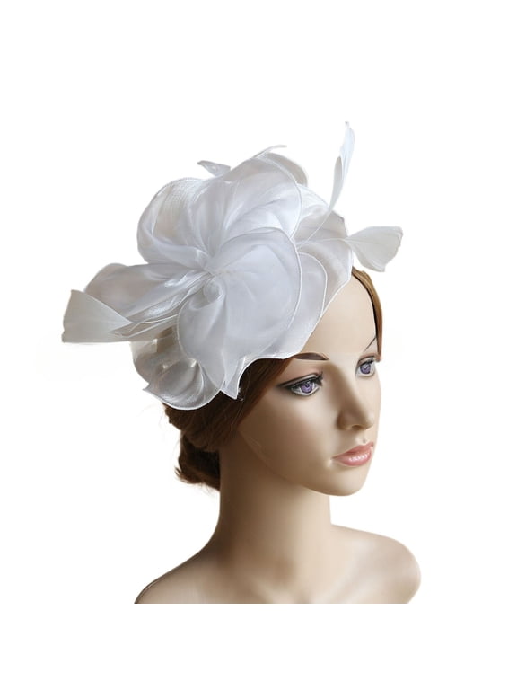 Fascinator Hats for Women Hair Accessories Tea Party Hat for Cocktail/Wedding/Fancy Dress Party(8.26in)
