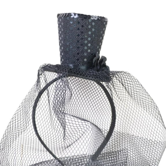 Fascinator Top Hat Pillbox Hat for Children Cocktail Tea Party Headwear Exquisite French Fascinator for Halloween