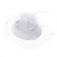 thumbnail image 1 of Fascinators Hair Clip Headband Pillbox Hat Bowler Feather Veil Wedding Party New, 1 of 16