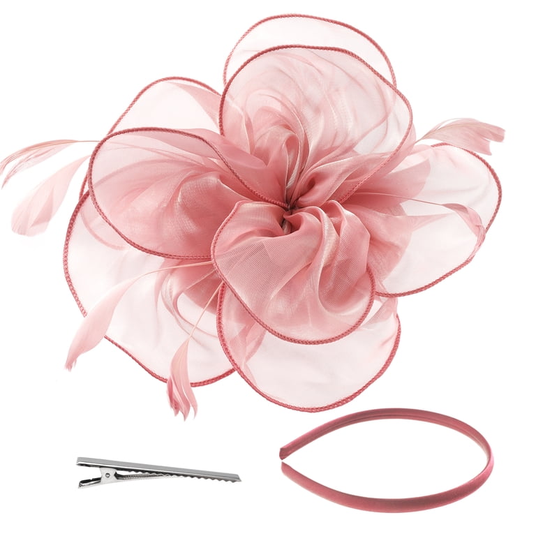 Fascinators Hat Kentucky Derby, Flower Headwear, Women display picture 3