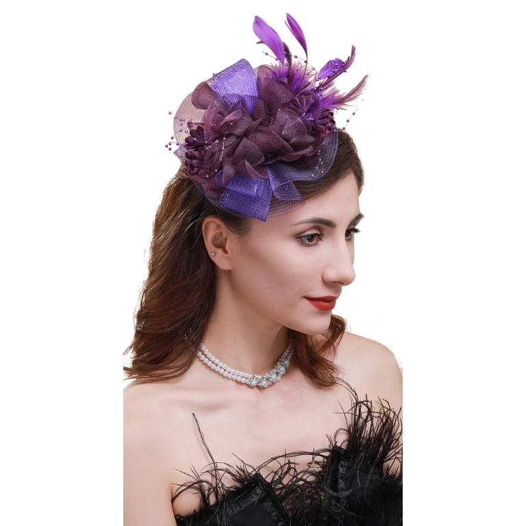 Fascinators Hat for Women Tea Party Hat Kentucky Derby  display picture 3