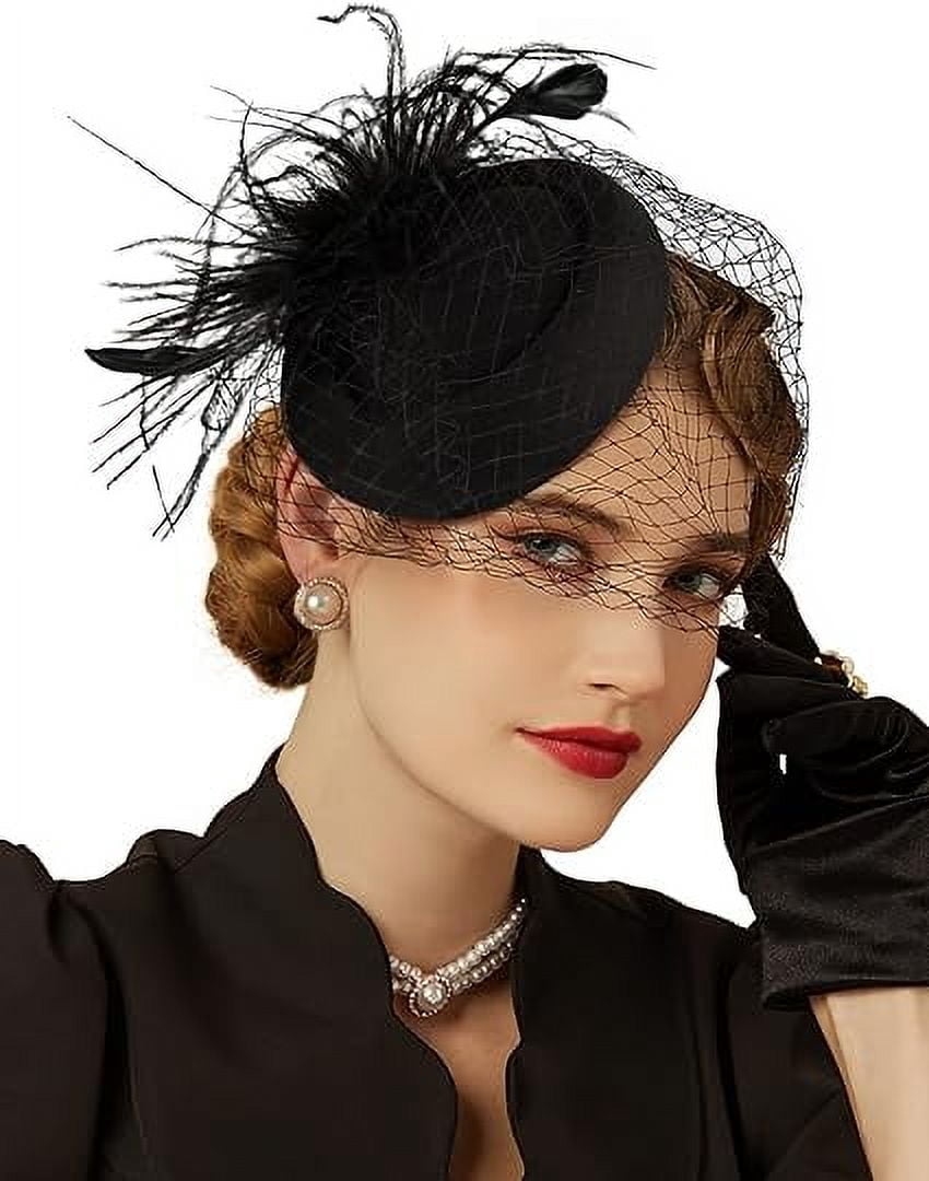 Fascinator Hat Veil Feather Fascinator Tea Party Kentucky 