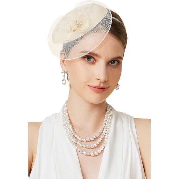 BABEYOND Fascinators Headband with Hair Clip