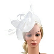 Fascinators Hats for Women Tea Party Kentucky Hat Derby Headband Elegant Wedding Party Bride Hat Headband Church Derby Hat for Women