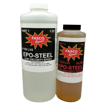 Fasco #103 Low Viscosity Epoxy - Laminating Epoxy - 3 Pint Kit (Slow)