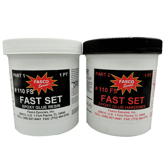 Fasco #110 Epoxy Glue - Fast Set - Quart Kit