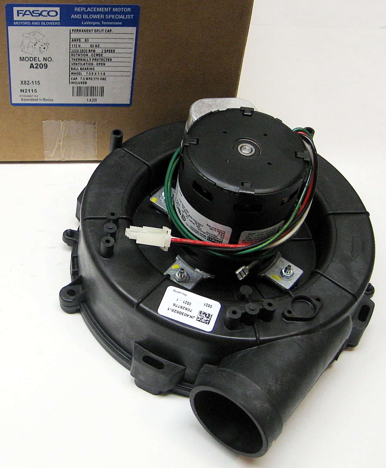 Fasco A209 Furnace Heater Draft Inducer Motor Blower for Lennox 7062-5441 38M5001
