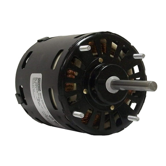 Fasco D1120 3.3" Frame Open Ventilated Shaded Pole Evaporator Coil and Refrigeration Fan Motor with Sleeve Bearing, 1/20HP, 1550rpm, 115V, 60Hz, 2.1 amps, 3-1/2" Motor Length