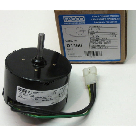 Fasco D1160 3-1/3" Duct 1550 RPM 115V Ventilation Fan - Bathroom