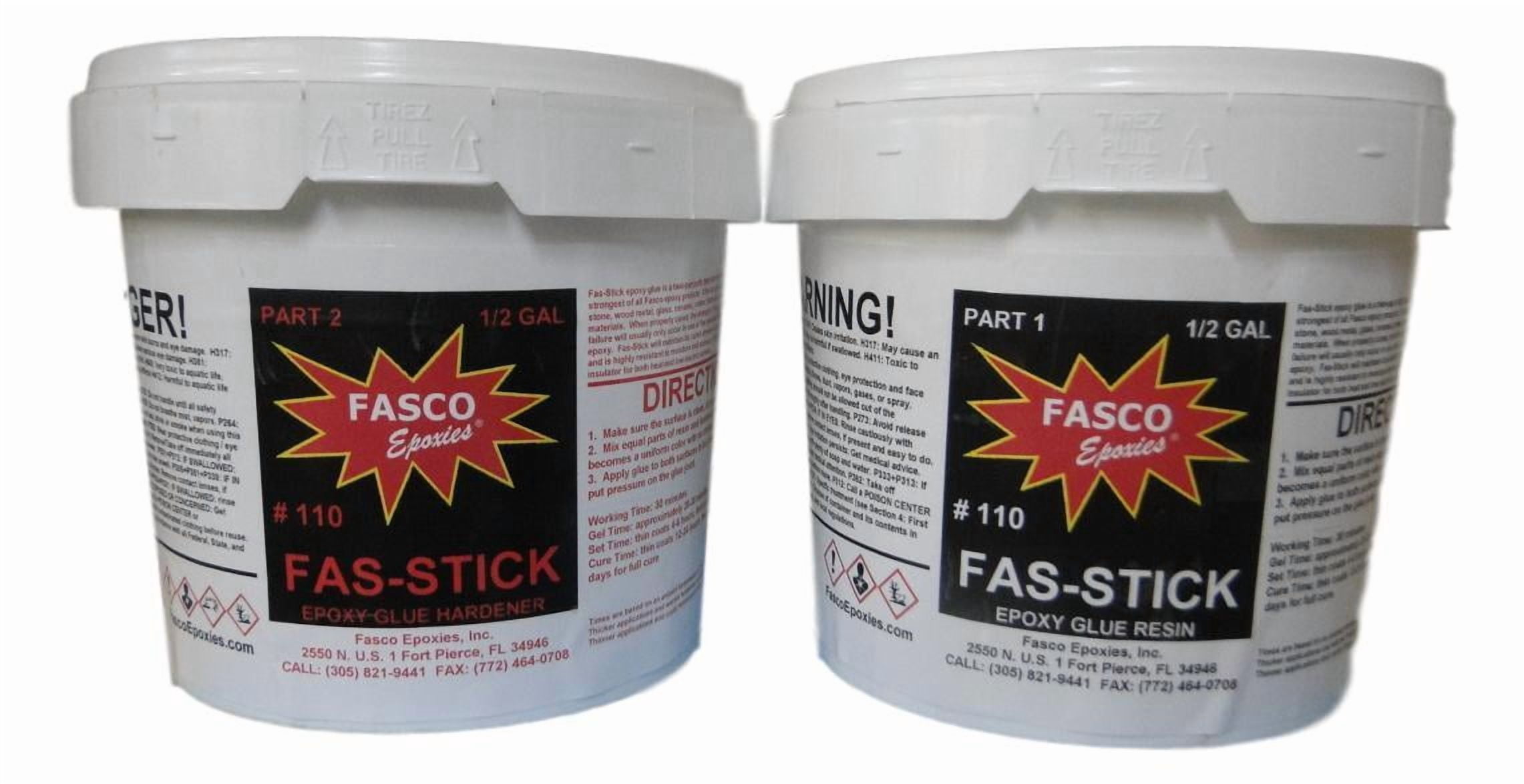 Fasco Epoxies 110 Epoxy Glue Gallon Kit (wood, aluminum, fiberglass, etc.)